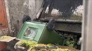*Bin Fell In* DAF Refuse Truck on Garden Waste, YNA