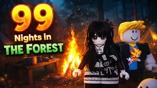 World’s Worst Player Tries to Survive 99 Nights in the Forest | LIVE Roblox #roblox #shorts #live