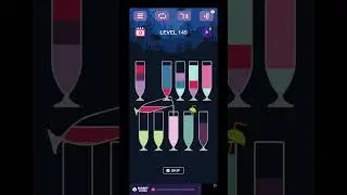 Water Sort Puzzle_ Sort Colour bottle special Level 141 To 150 nice gameplay colour puzzle challeng