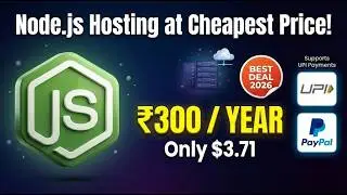 Node.js Hosting Only ₹300/Year 😱 ($3.71) – Full Setup Guide!
