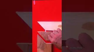 unique technique of joining wooden corners..  #woodworking  #creative  #carpenter  #skills #diy