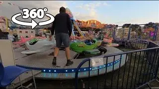 360 VR - On the Aeroplanes at Sandal Park Funfair