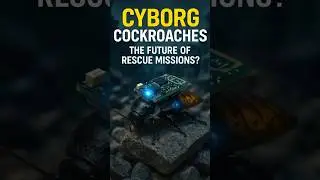Cyborg Cockroaches - The Future of Rescue Missions?  #shorts #science #futuretech #news
