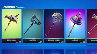 ALL NEW and RETURNING Fortnite ITEMSHOP Pickaxes (Death Valley, Psionic Edge...)