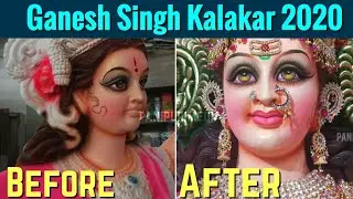Dhoolpet durga idol 2020 | Big burga idol eye painting | durga mata making at Dhoolpet - Hyderabad