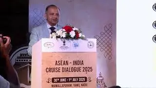 Shri Opesh Kumar Sharma, Director, MoPSW addressed  the ASEAN-India Cruise Dialogue 2025!