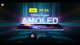 POCO X5 5G | 120Hz Super Amoled Display | The 5G All Star | Launching Tomorrow 12pm
