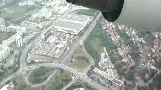 Landing at the Prague airport - Přistání na letišti v Praze