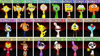 EVERY OC & BONUS Characters From Sprunki SWAPPED