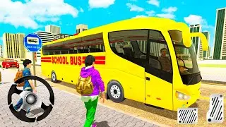 Virtual High School Simulator - School Bus Driving City | Android GamePlay