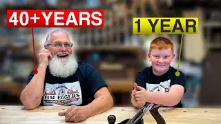 40 лет против 1 года &mdash; чему ветеран деревообработки научил своего внука