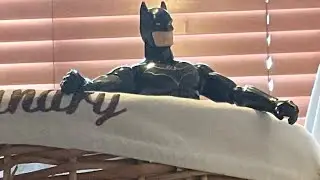 Batman moving in stop-motion 