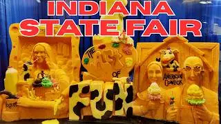 Indiana State Fair - Art Theme! Pigs, Cheese Sculpture, Fair Food + Hoosier Cryptids and Haunts!