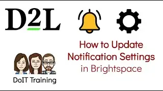 How to Update Brightspace Notification Settings
