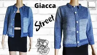 TUTORIAL Giacca all'uncinetto tunisino STREET