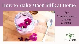 Easy Moon Milk Recipe - for the Treatment of Sleeplessness, Anxiety & Stress