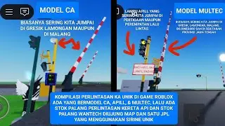 KOMPILASI BEBERAPA PERLINTASAN KA UNIK! ADA PALANG MODEL ALKMAAR, WANTECH, MULTEC, CA & LAMPU APILL✅