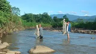 Dynamic fishing training with castnet. #fishing #nagaland