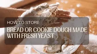 How to store bread or cookie dough made with fresh yeast?