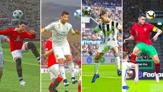 Голы Криштиану Роналду в PES с 2004 по 2022 год