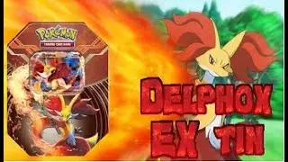 Delphox EX tin-AMAZE PACKS