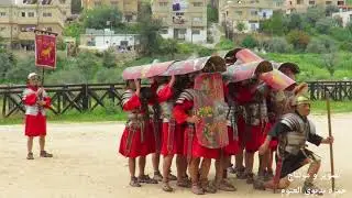 عرض | الجيش الروماني | في | مدينة جرش الاثرية | Roman army show in Jerash