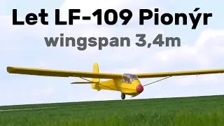 Let LF-109 Pionýr | 3,4m scale RC glider | 4K | Syrovice 2025