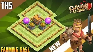 INSANE TH5 FARMING/HYBRID BASE w/REPLAYS!! [CoC 2018] New Best Town Hall 5 (TH5) Base Design