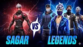 Sagar vs 4 legends 1 VS 4 gameplay 🤯 