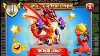 Dragon City - 1st HEROIC RACE Winner, High Reverie Dragon [NEW DRAGON] 😱