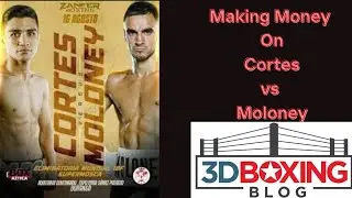 MAKE MONEY W/ the Boxing Bookie on Argi Cortes vs Andrew Moloney