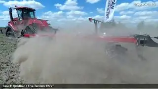 Найпотужніший Гусеничний CASE IH Quadtrac 600 + борона Case True Tandem