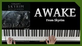 Awake - Skyrim (Piano Cover)