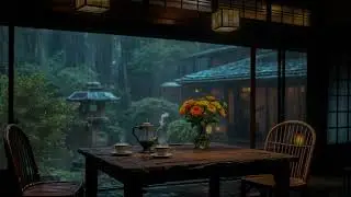 The soothing sound of rain is the music played by nature, Helps relax and sleeping