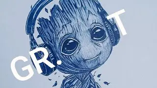 BABY GROOT DRAWING by PEN 🖊️..#art #drawing #sketch #painting #artist#artwork#groot #avengers #viral
