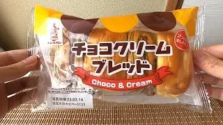 Chocolate Cream Bread : Packaged Bread bought at a Japanese supermarket.
