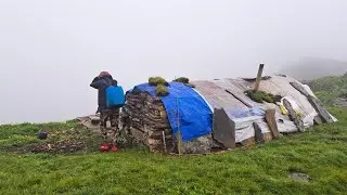 Best Life in A Himalayan Village During The Rainy Day Hard Work | Very Peaceful & Relaxing Nepal