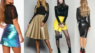 latex leather different types of skirts for women and girls #latexoutfits #latex