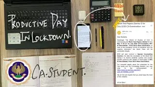 Productive Day In Lockdown || Preparing For Virtual Mock Test || CA. Student.