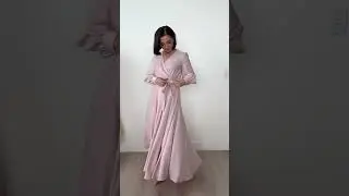 Andie Dress in Powder Pink Try On in Size S - Ivy City Co