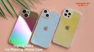 Iridescent Ice Plating Full Clear Phone Case for iPhone 13 iPhone 13 pro/pro max High Quality