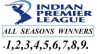 IPL All Seasons Winners Team | Runner UPs Team | Man of the match || 2008 to 2016 ||