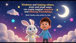 Charlie and the Moonlight Bunny | Magical Night Adventure for Kids | Kids Moral Story