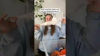 STOP using fake spider webs!! 🕸️
