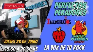 PERFECTOS PEKADORES difusi&oacute;n ROCK ARGENTINO con INCORRECTOS ROCK y MANZANITAS