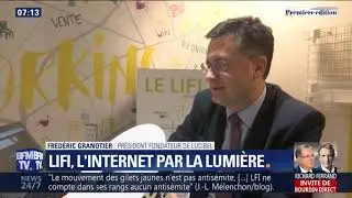 LiFi, l'internet par la lumi&egrave;re - Matinale BFM TV, rubrique C'est votre vie, du 19/02/2019