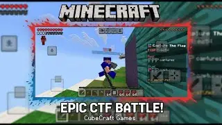 Minecraft but playing CTF flag wars battle🤯 #minecraft #viral 