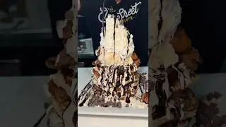 The COOKIE DOUGH PANCAKE STACK from Elm Street Diner in Stamford and Norwalk, CT! 🤤🤤#DEVOURPOWER