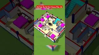 5 Bedroom House Plan #homeplan #naksha #shortfeed #nakshaghar