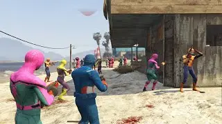 Super Hero Marvel Avengers  ,Team Spider Man vs Team Squid Game